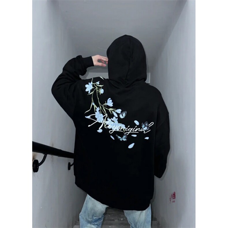 5201-P55好质量做工袖窿压线#前后刺绣男女同款连帽卫衣,男装卫衣,星座617A-2