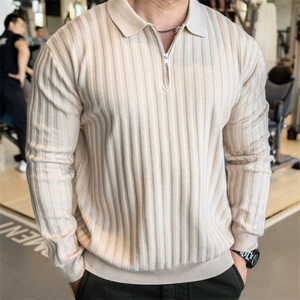 男士运动休闲上衣跑步训练打底翻领百搭polo衫男秋冬F3103/P85,男装T恤,电商A243