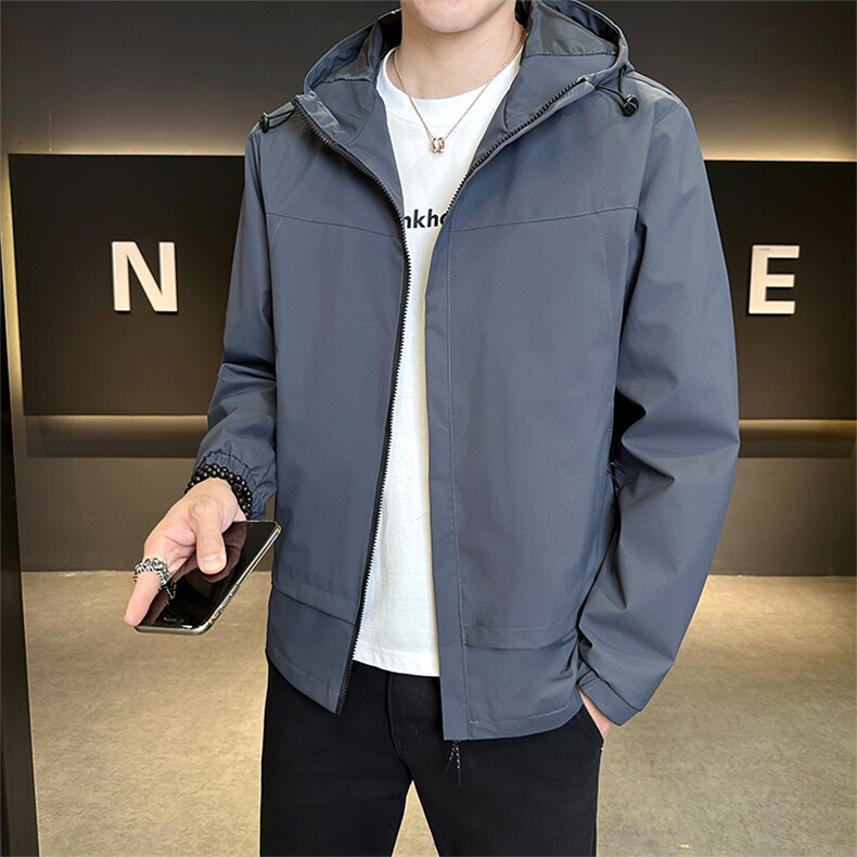 新款青少年店主风秋冬男时尚夹克连帽外套JK2688-P58 控88图片