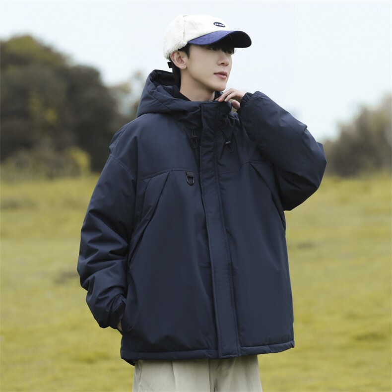 冬季新品保暖连帽棉衣休闲潮流青少年百搭棉服外套MY9083-P100,男装棉衣,电商A128