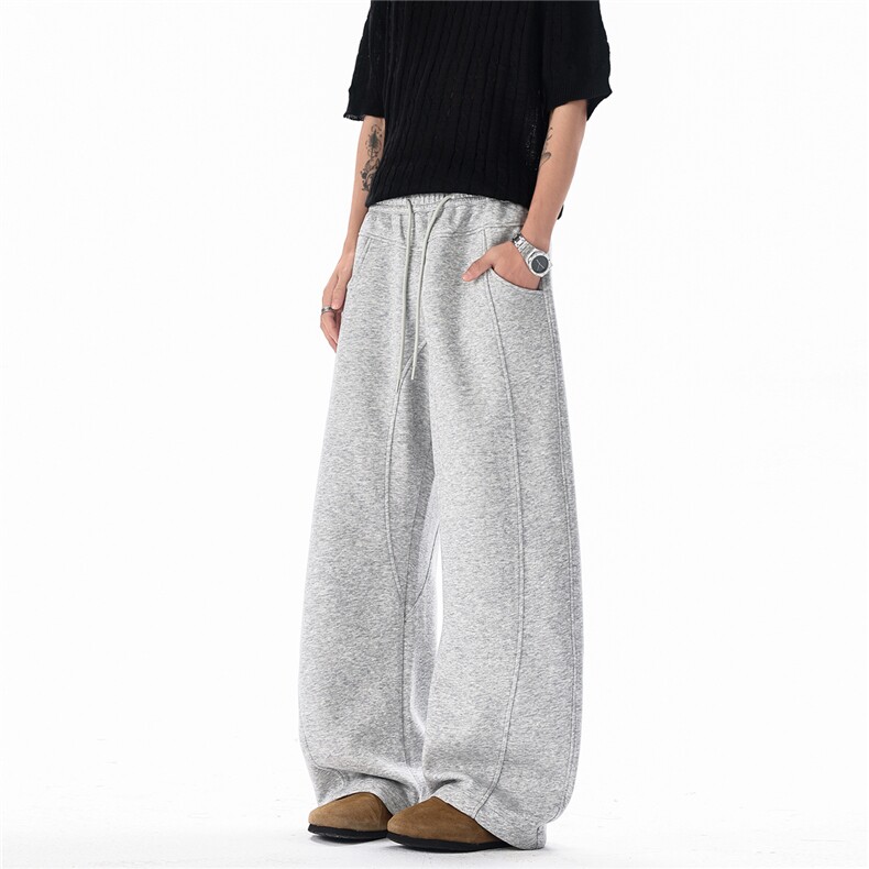 K9250P50控88无影墙弯刀拼接阔腿裤，男装休闲裤，电商B205