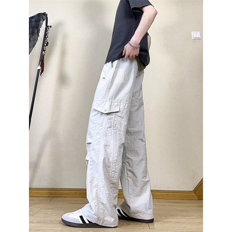 A178三防面料2025新款工装裤宽松直筒XK309P45限价78,男装休闲裤,电商A178