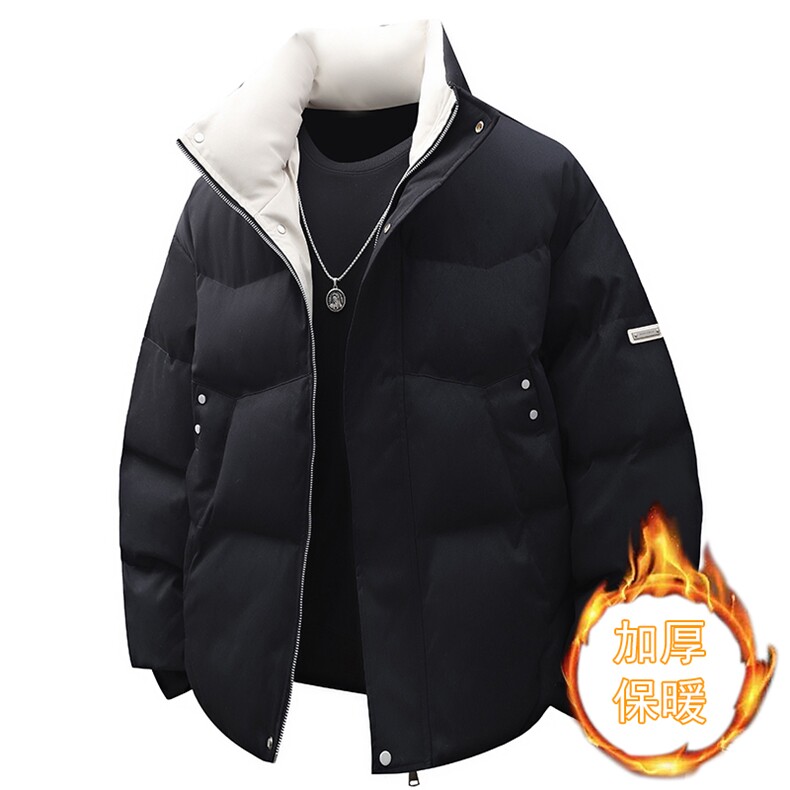 新款大码冬季棉袄外套棉服休闲加厚保暖立领宽松 A436-562-P95图片