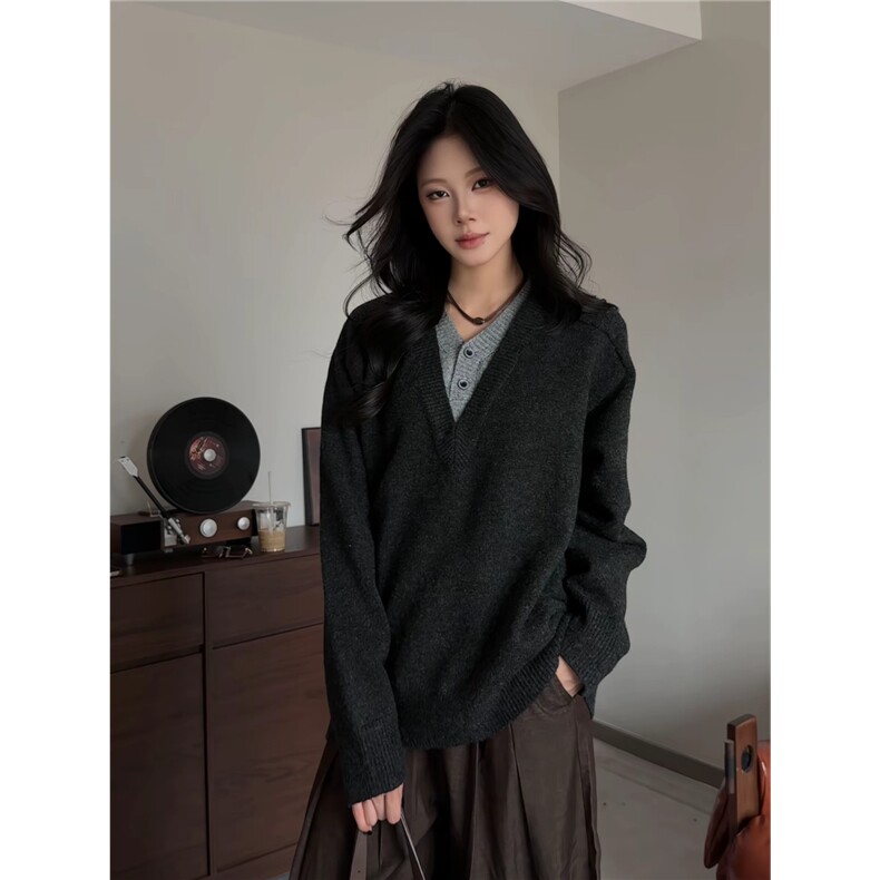 时尚气质长袖毛衣百搭新款简约潮流日系流行慵懒513AMY2739P59，男装针织衫/毛衣，星座513A