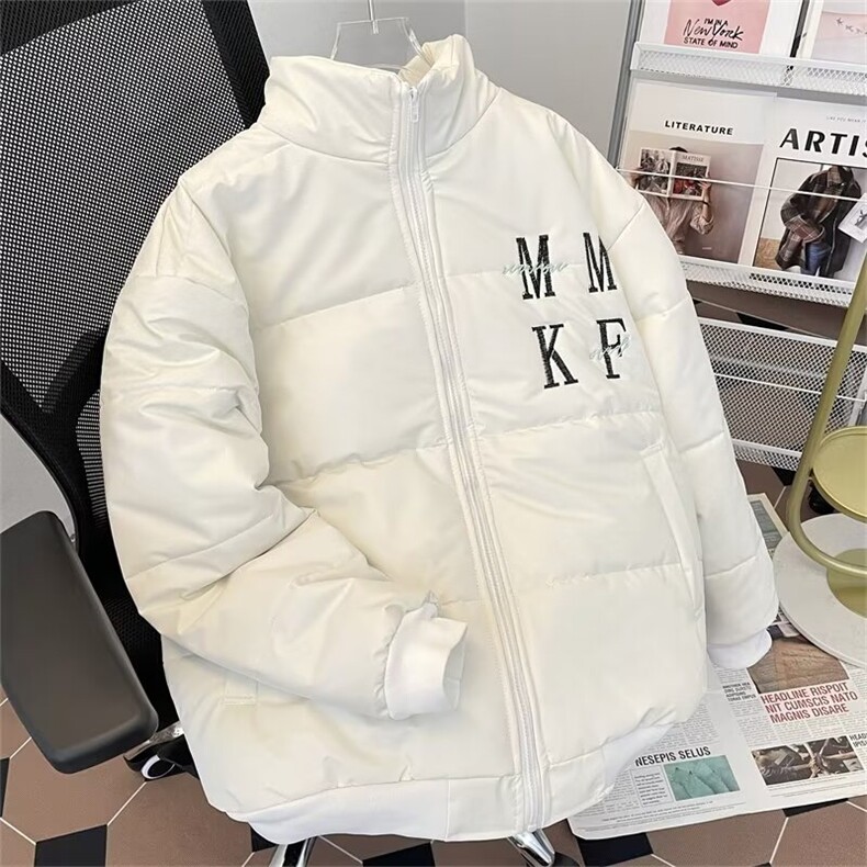 美式潮高街刺绣棉服男女秋冬季棉衣情侣棉袄加厚外套MF212-P83图片