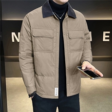标50绒轻薄羽绒服男冬季2025新款工装外套A313-25638-P185，男装羽绒服，电商A313