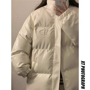 1中性鳄鱼纹钢印字母图设计大码潮流休闲棉衣男MY77722P128控168图片