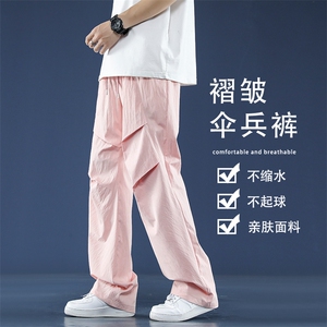 薄款伞兵工装设计感高级感夏季薄款高街休闲裤K030-特批-25图片