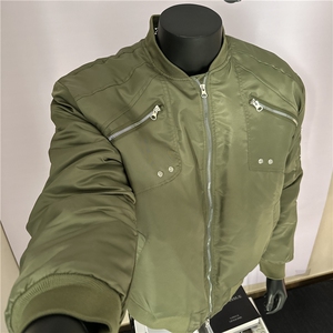 现货拉链棒球服棉衣棉袄宽松休闲外套M6102-P95图片