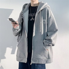 美式潮牌外套男春季连帽开衫卫衣，女装短外套，星座506A