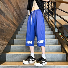 冰丝七分裤男大码速干短裤男五分裤港风风格QK72312-P25，男装休闲裤，电商A040