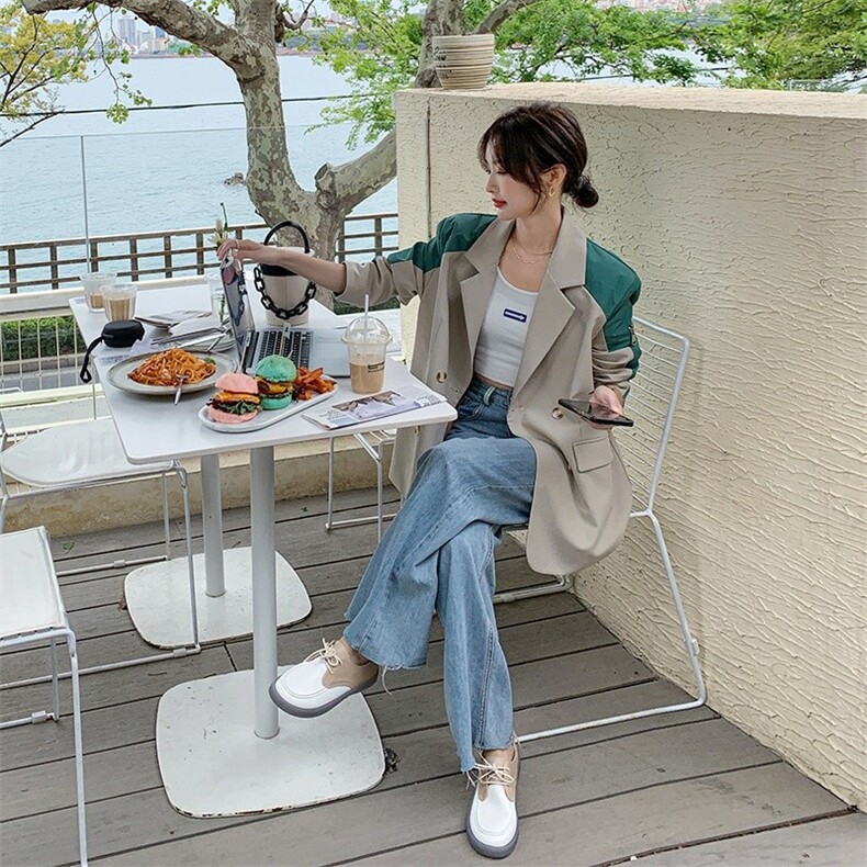 【现货】高品质背部亮点假两件西服251-602-P155-K218,女装西装,浙宝189