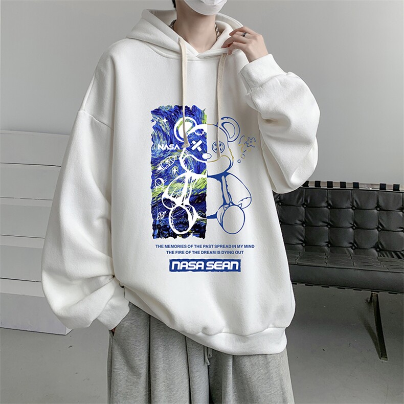 连帽卫衣男大码运动服帽衫外套WY2290-P35加绒款-P40,男装卫衣,电商A040