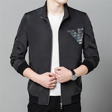 2023年春款休闲时尚高端男士外套羊毛上衣夹克P220，男装夹克，电商D223-1