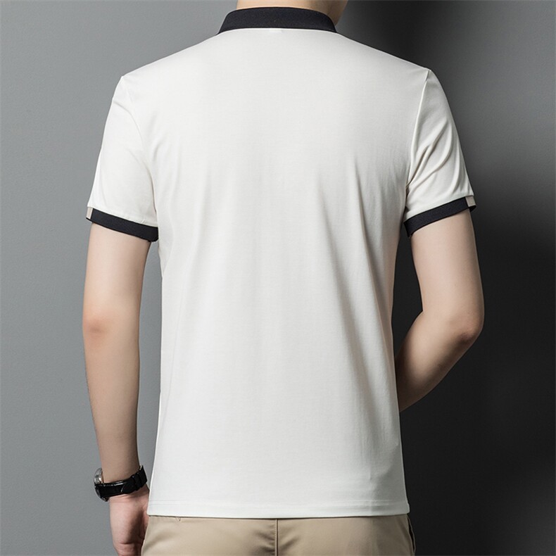 精品时尚丝光棉短袖T恤男上衣夏季男士休闲半袖POLO衫潮SW558-P63,男装Polo衫,星座1105-3