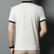 精品时尚丝光棉短袖T恤男上衣夏季男士休闲半袖POLO衫潮SW558-P63，男装Polo衫，星座1105-3