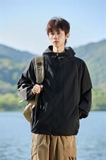 UPF50+有报告凉感轻薄透气宽松大码潮流防晒服DQC657-P48，男装防晒衣，电商B306