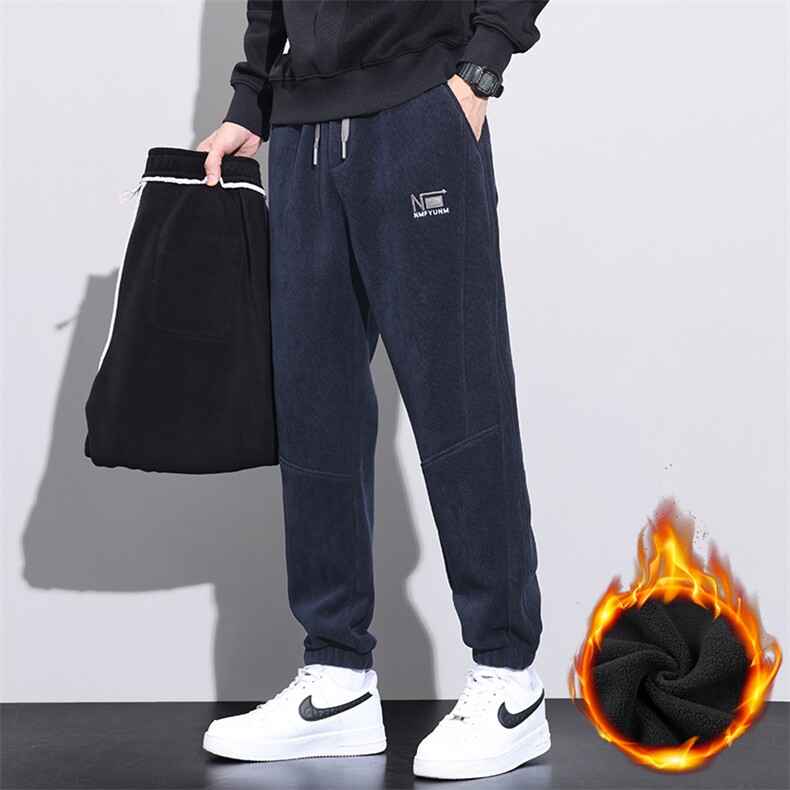 灯芯绒加绒加厚保暖卫裤男士秋冬宽松束脚休闲裤JR8009-特P45,男装休闲裤,星座610（原A335）