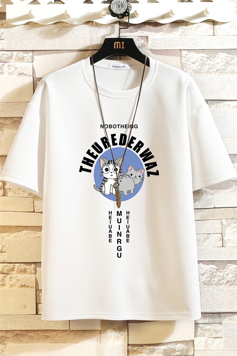 TK28160-P25春夏季七分袖t恤男大码五分袖男短袖中袖砖墙挂拍,男装T恤,电商A040A