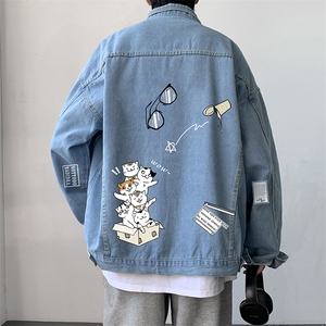 牛仔夹克男大码牛仔外套男茄克 NJ77115-P60图片