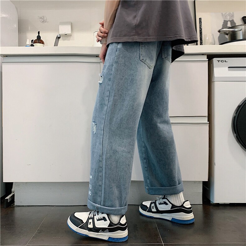 k705-p48-控68中性高阶港风中性ins宽松大码肥仔破洞牛仔裤,男装牛仔裤,星座116