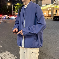 秋季大码外套美式潮牌高级感宽松立领夹克上衣JK02530-P75，男装夹克，星座308B-2