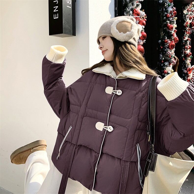 时尚休闲羽绒服白鸭绒时尚潮流2024年冬季新款,女装羽绒服,诺蝶