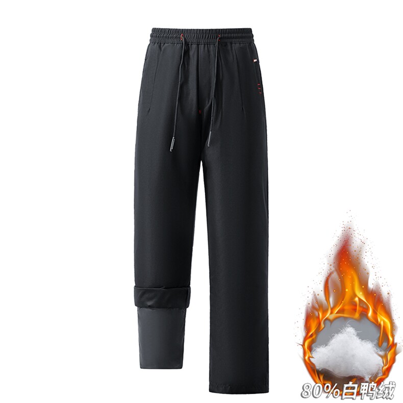 冬季羽绒裤男女加厚御寒防风白鸭绒保暖裤K06654-P105,男装棉裤,星座308B-2