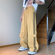 冲锋裤男女户外速干裤子hiphop高街设计感休闲阔腿裤GK842-P38，男装休闲裤，星座1109-3