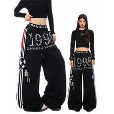 【现货】XZ1218BKW33特价P51美式撞色条纹双腰头抽绳卫裤休闲裤，男装休闲裤，星座1218（原611-3）