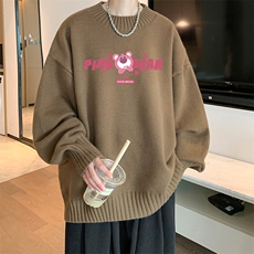 半高领毛衣男士大码针织衫男毛线衣男M18329-P45加绒款-P65，男装针织衫/毛衣，电商A040