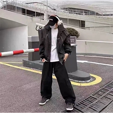 抖音得物痞帅外套男ins高街潮港风原宿风韩版潮流宽松夹克AY1029，男装夹克，电商A443