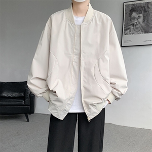M-8XL春季棒球服外套男大码立领飞行员夹克潮牌休闲衣服JK001P65图片