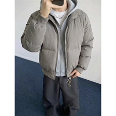 现货高品质重磅工艺美式高街假两件PU皮棉衣男女加厚棉服外套，男装棉衣，电商A486-1