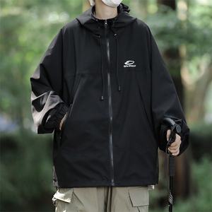 A760-P60 美式vintage户外登山冲锋衣男款秋季潮牌连帽休闲夹克图片