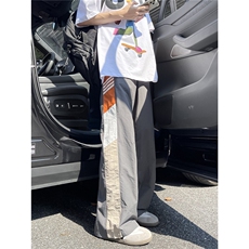 XZ612-K788-P55控79夏季伞兵裤运动休闲裤撞色拼接速干阔腿裤，男装休闲裤，星座612