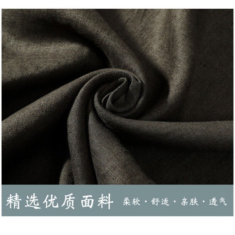 风纯亚麻百搭T纯色圆领短袖T恤星座815-8617p85,男装T恤,星座815（原A203）