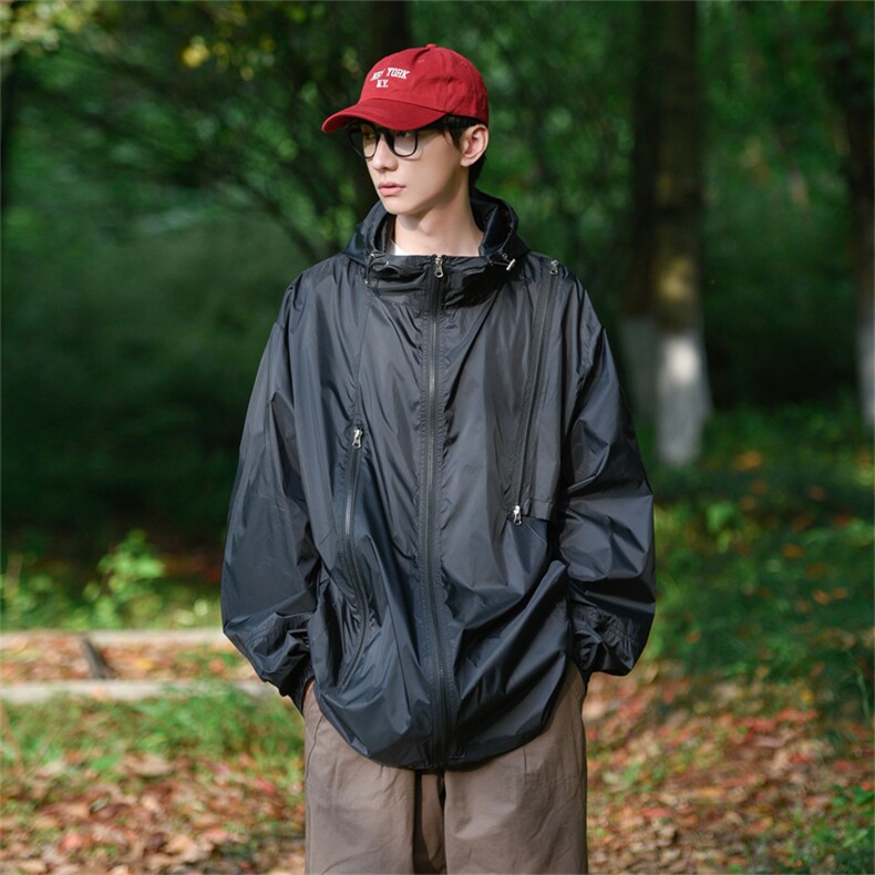 F8079/P65防晒指数UPF50+有报告防紫外线防晒服男外套防晒衣,男装防晒衣,电商A141
