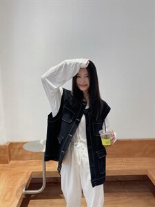 韩版马甲图片