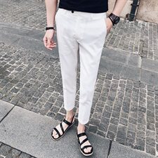 2021夏季英伦风小脚九分裤男式韩版休闲裤西装裤A470，男装休闲裤，电商A207