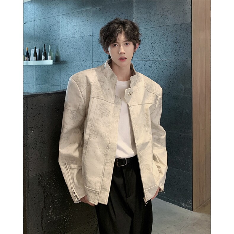 1303B-JK5508-P98138垫肩飞行服夹克小众结构设计外套,男装夹克,星座1303B