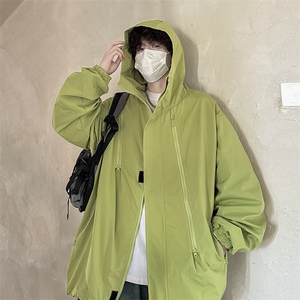 港风美式vibe潮流宽松连帽冲锋衣夹克男潮 XZ213-JK6601-P65控88图片