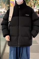 港风冬季新款潮牌棉袄外套玉米格加厚棉衣面包服A436-0899-P85，男装棉衣，电商A436