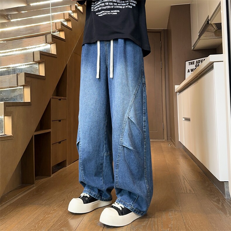 美式高街潮牌休闲裤潮流宽松牛仔裤A161-K556-P50,男装牛仔裤,电商A161