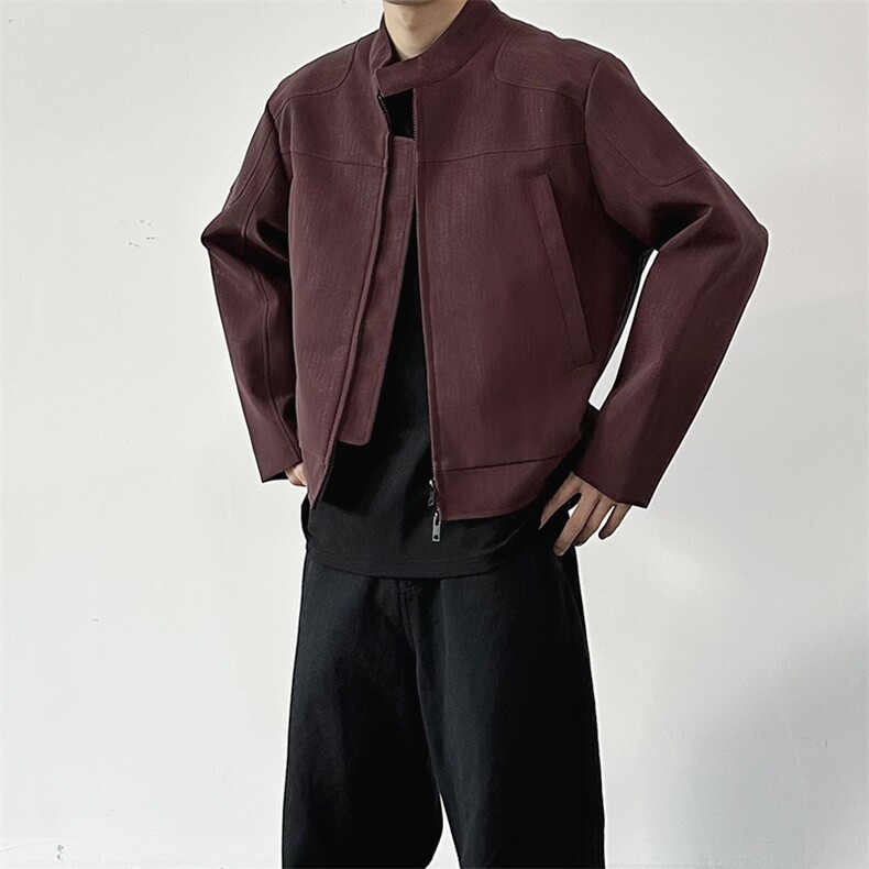 现货在仓 秋款皮衣 W2631M-2XLP115图片