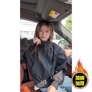 棉衣5W件现货冬季美拉德立领飞行夹克廓形高街棒球服加棉加厚外套图片