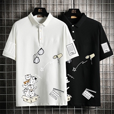 PL57115-P35翻领短袖polo衫男大码胖子半袖t恤男有领保罗衫，男装Polo衫，电商A040A