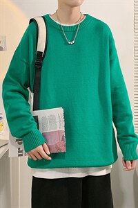 主推现货毛衣男圆领纯色休闲量大有差价A161-2-M001-P35图片