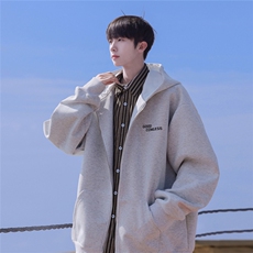 华棉刺绣开衫卫衣秋冬男外套夹克GW008-P60控78，男装夹克，星座216(原A116)