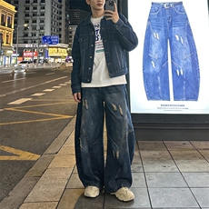 宽松潮流牛仔裤男长裤A142-P45，男装牛仔裤，电商D312